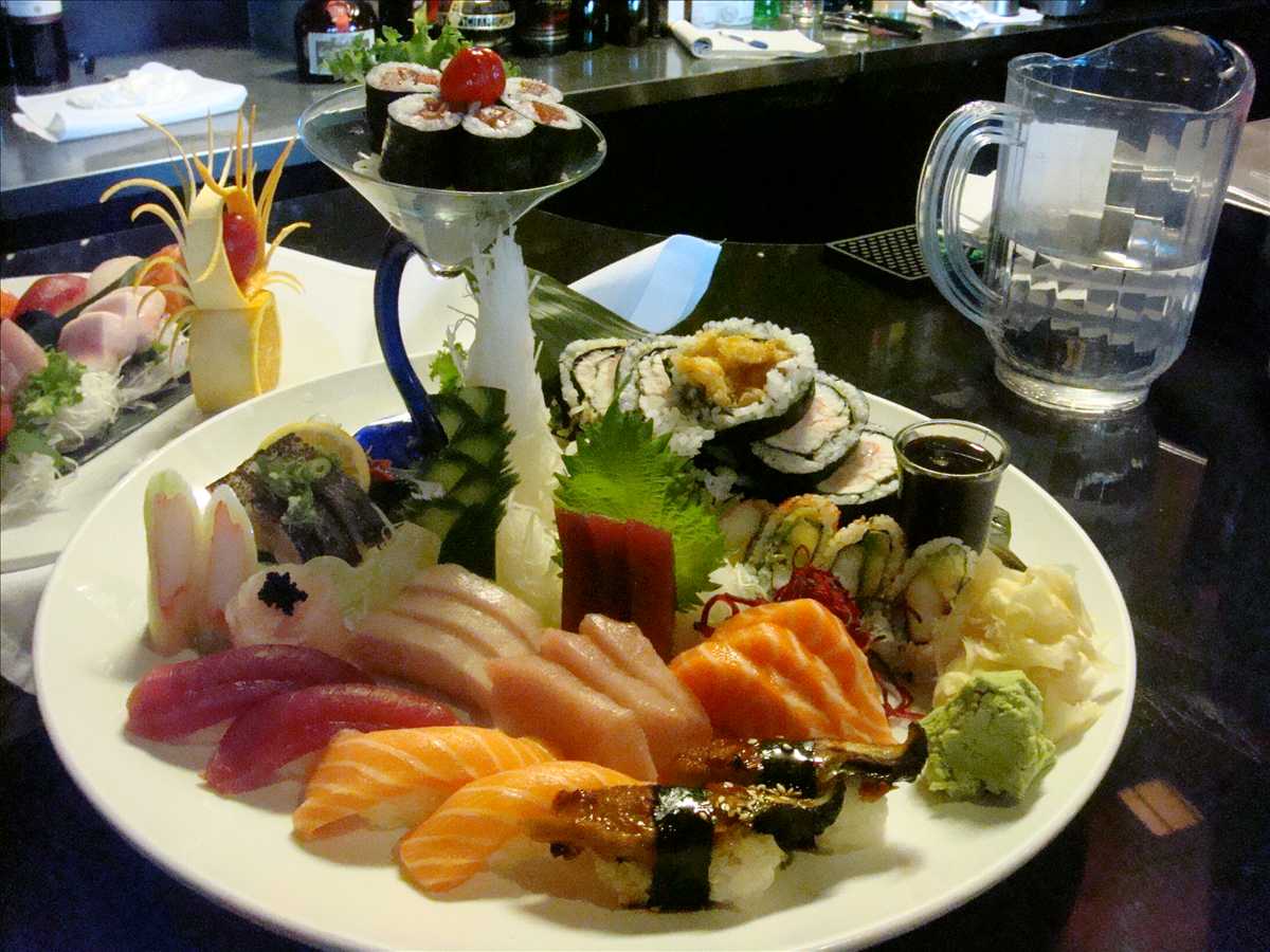 Entrees from the Sushi Bar